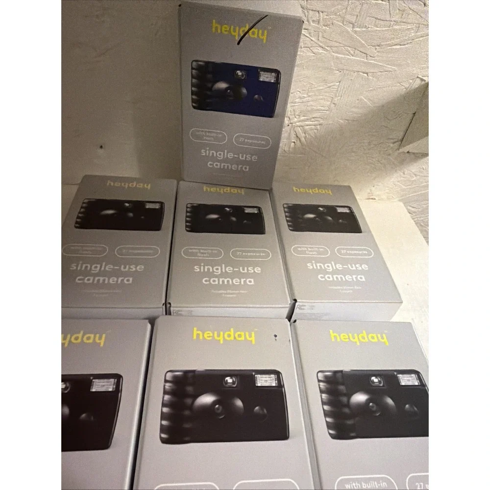 10x Heyday Single-Use Disposable Camera Built-in Flash 27 Exposure 35mm Film